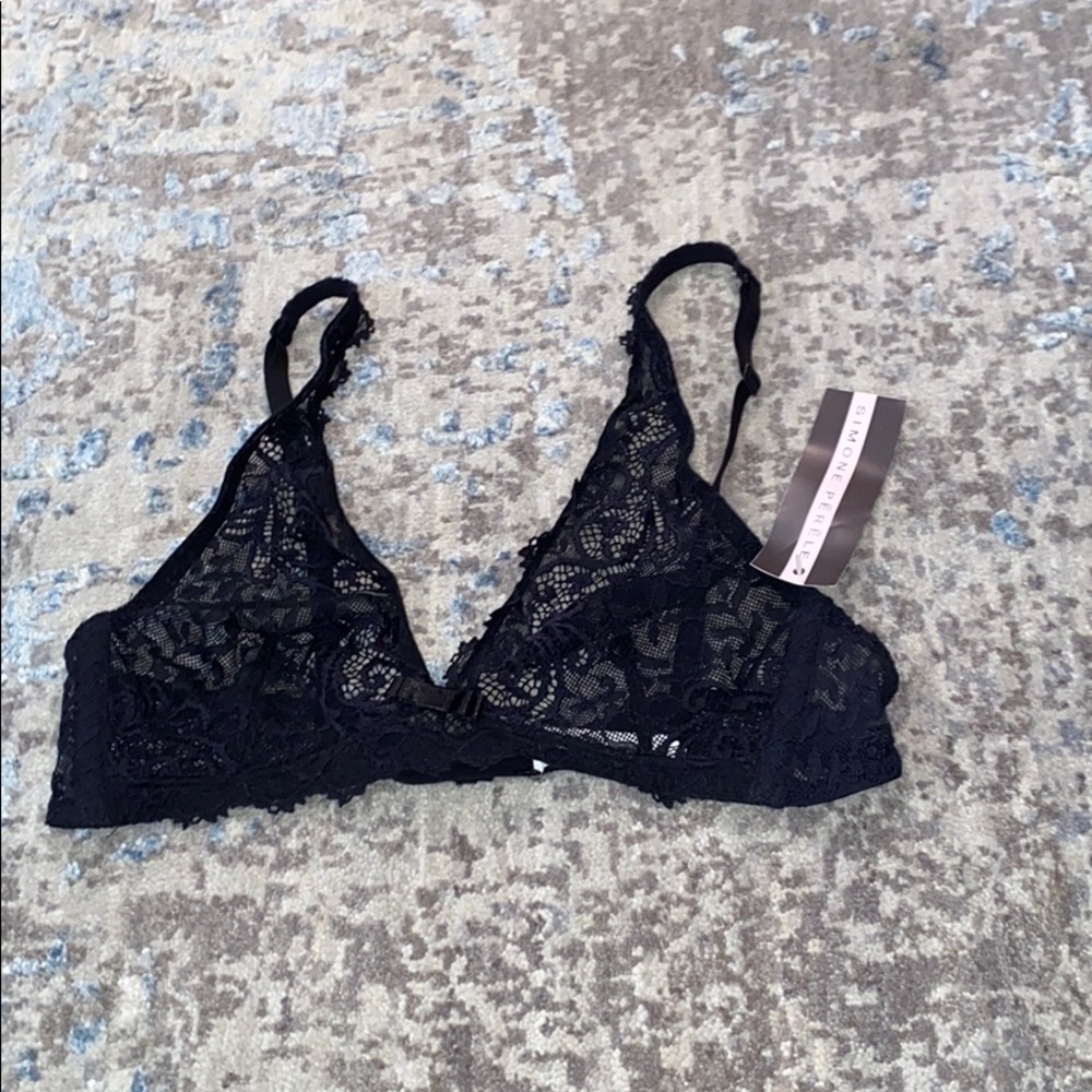 Simone Perele black lace bra